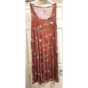 TORRID Plus size 2 super soft floral calf length sundress beautiful  knit